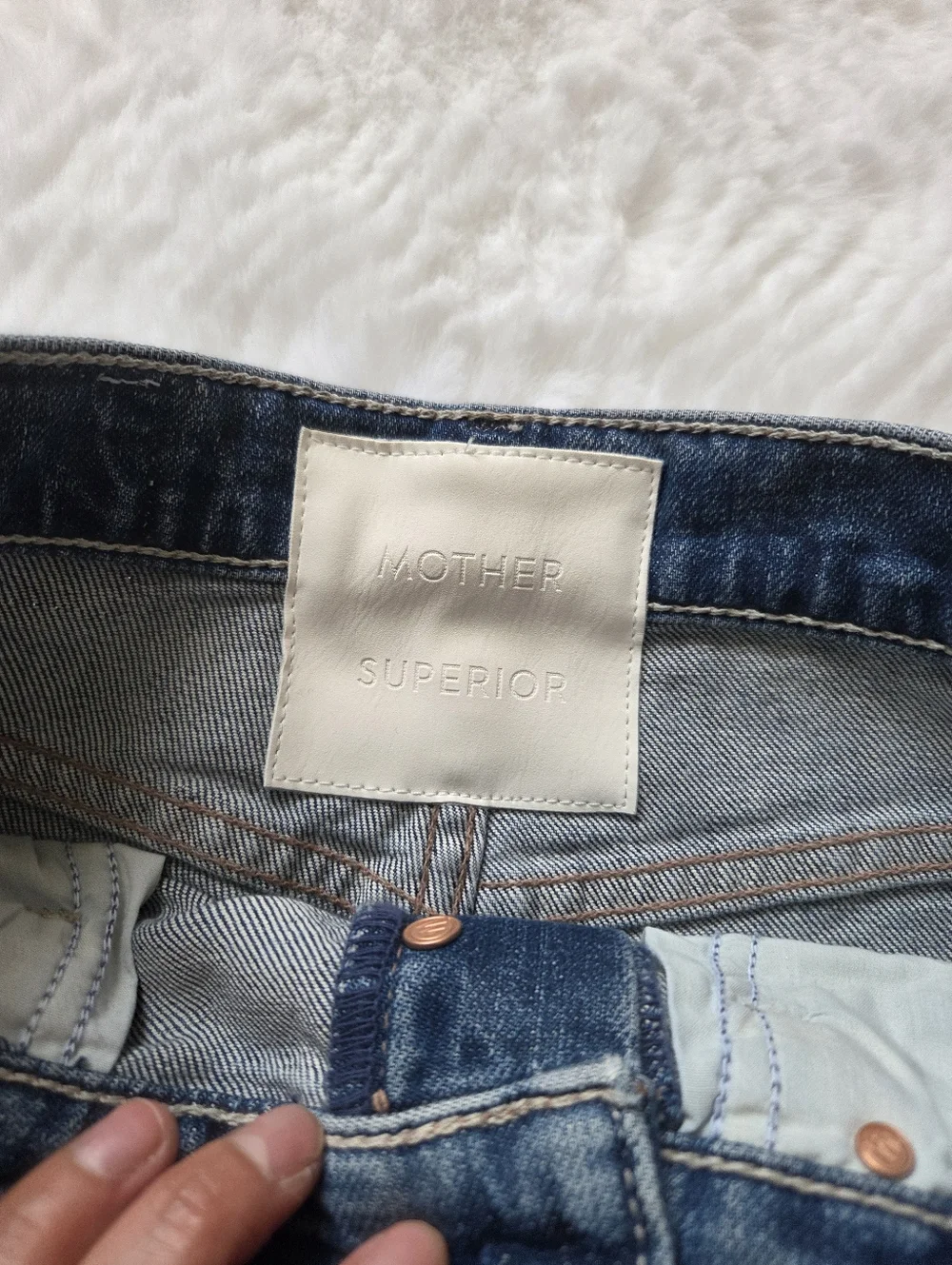 Mother Superior Blue Straight-Leg Men’s Jeans - Picture 7 of 10
